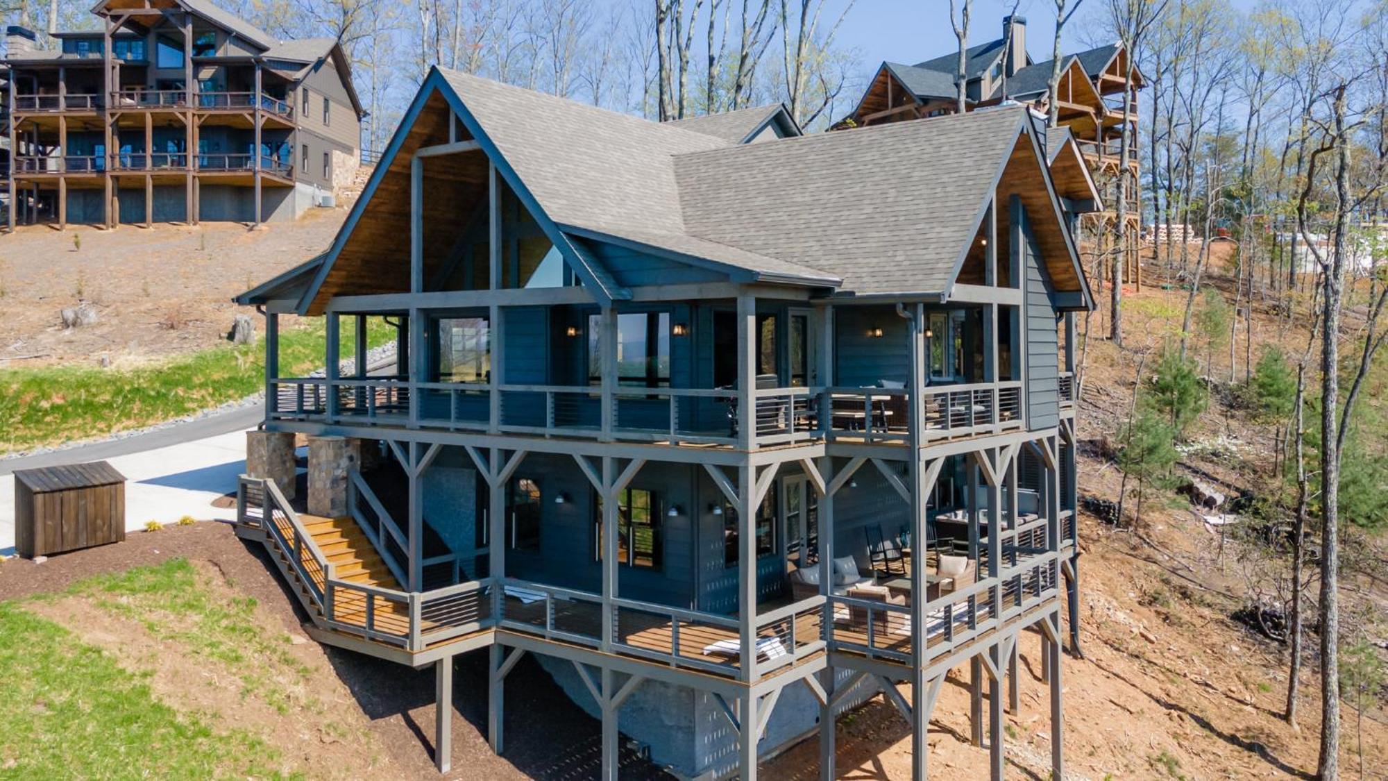 Mountain Air - Luxury Mountain View Cabin Blue Ridge Esterno foto