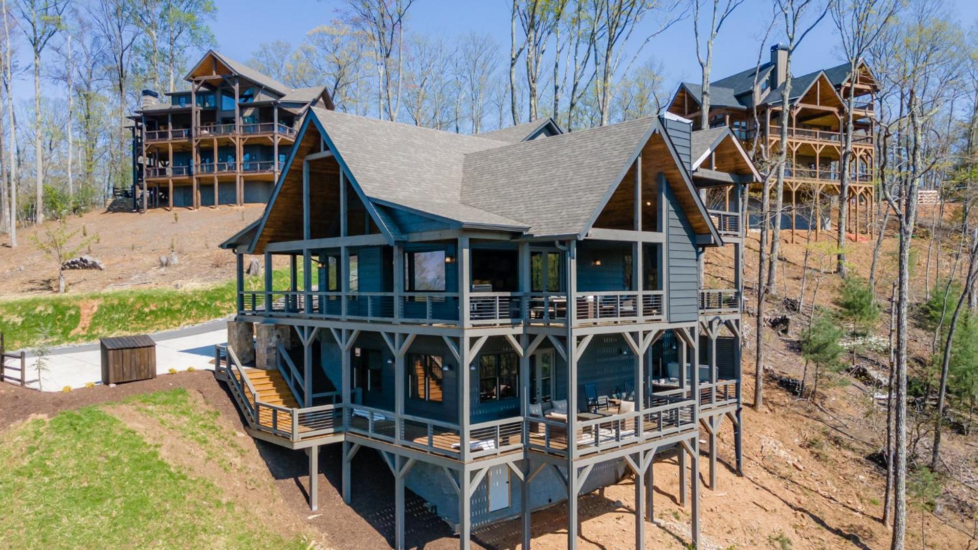 Mountain Air - Luxury Mountain View Cabin Blue Ridge Esterno foto