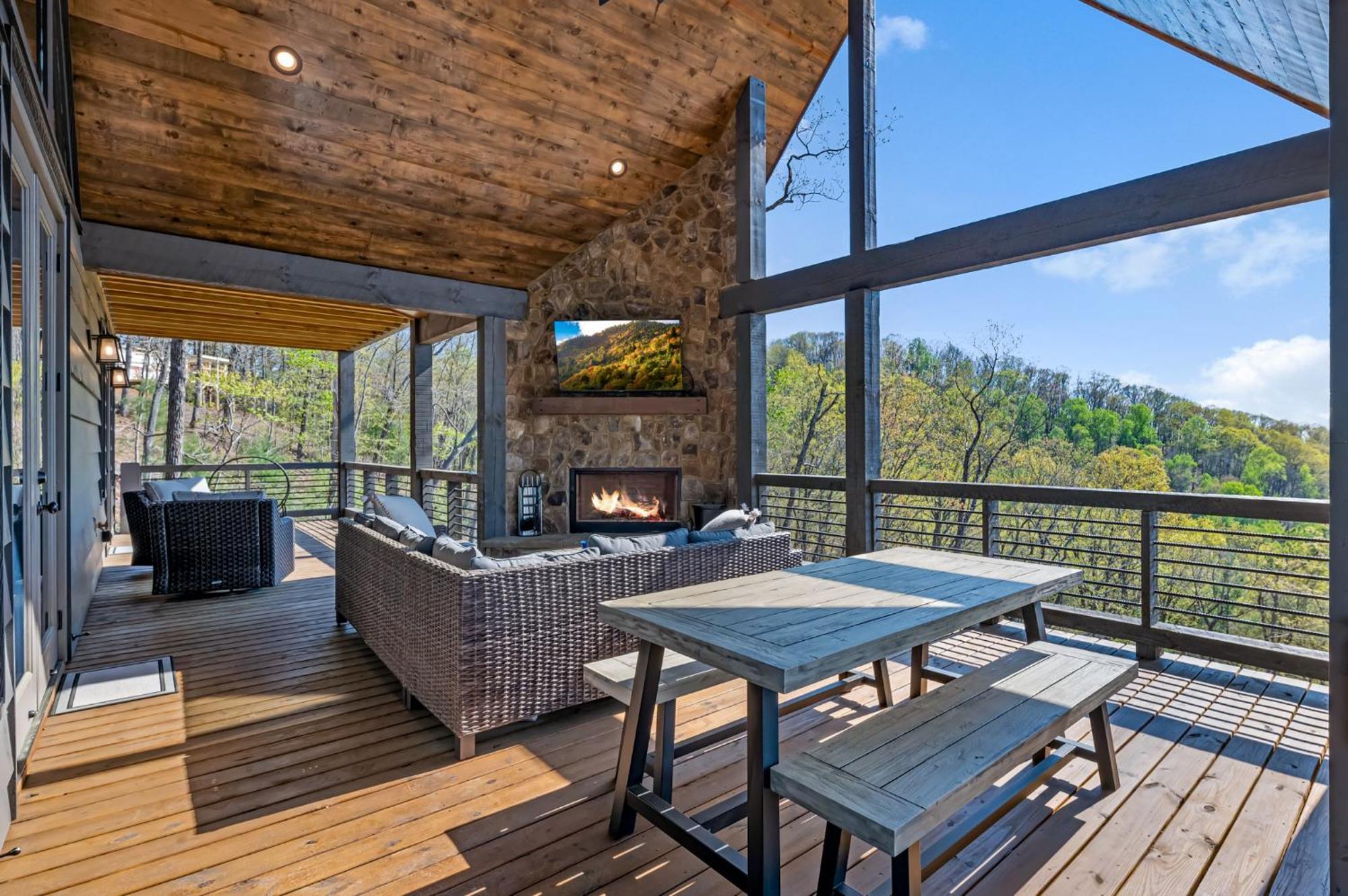 Mountain Air - Luxury Mountain View Cabin Blue Ridge Esterno foto