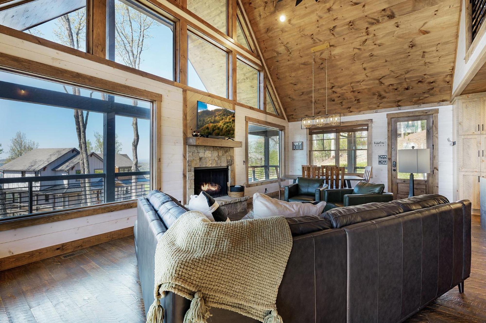 Mountain Air - Luxury Mountain View Cabin Blue Ridge Esterno foto