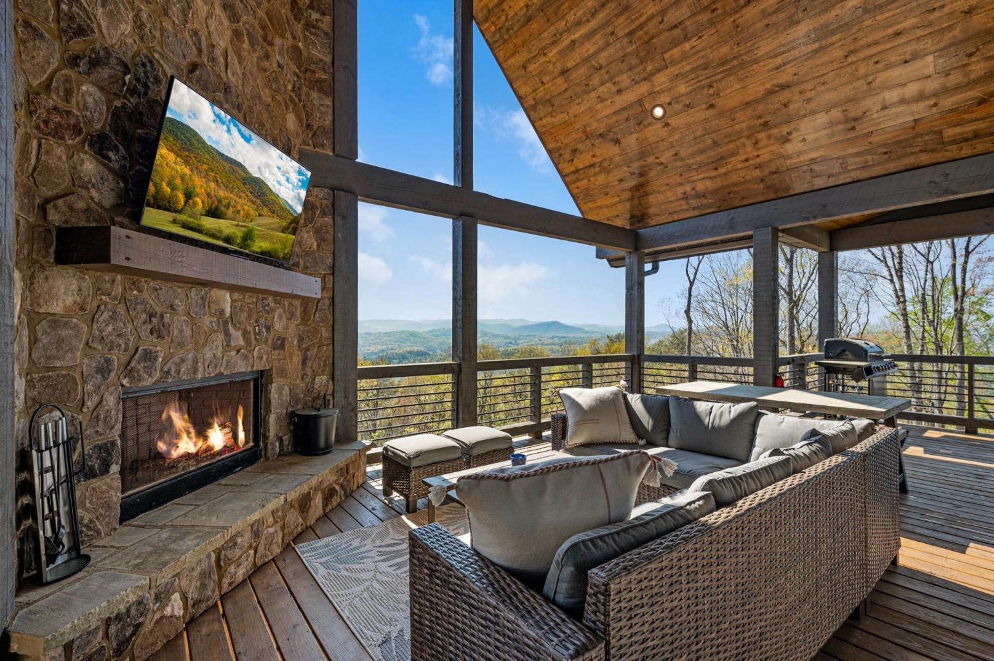 Mountain Air - Luxury Mountain View Cabin Blue Ridge Esterno foto